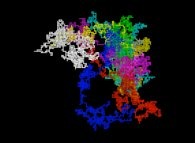 The 16.444 first digits -base 4- of 'pi' displayed as an 'absolute' bidimensional random walk 