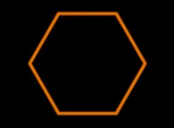 A regular 6-gon -an hexagon- 