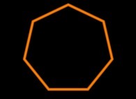 A regular 7-gon -an heptagon- 