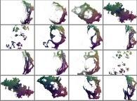 2.pi rotation about the Y axis of a pseudo-quaternionic Julia set ('MandelBulb' like: a 'JuliaBulb')-tridimensional cross-section-