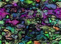 Bidimensional abstract texture with random anthropomorphic patterns 