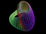 The Klein bottle defined by means of three bidimensional fields 