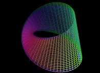 The Möbius strip defined by means of three bidimensional fields 