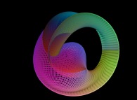 A gaussian mixing of a sphere and of the Möbius strip defined by means of three bidimensional fields 