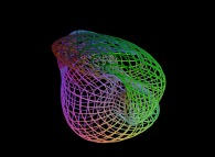 A surface between the Bonan-Jeener's triple Klein bottle and a 'double sphere' defined by means of three bidimensional fields 