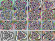 Self-transformation of a simple dynamical geometric texture 