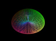 A surface between a 'double sphere' and a torus 