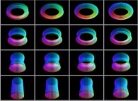 An interpolation between a cylinder and a torus 