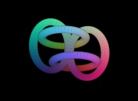 Four interlaced torus defined by means of three bidimensional fields 