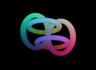 Four interlaced torus defined by means of three bidimensional fields 