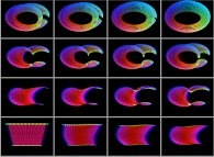 An interpolation between a rectangle and a torus 