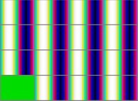 The set of bidimensional fields defining the 'Z' coordinate of an interpolation between a rectangle and a torus 