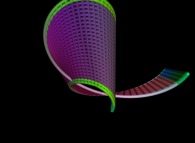 A surface between a rectangle and the Möbius strip 