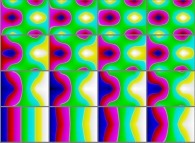 The set of bidimensional fields defining the 'X' coordinate of an interpolation between a rectangle and a rounded cube 