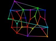 26 evenly distributed points on a sphere by means of simulated annealing displayed upon the (PHI,TETA)plane 