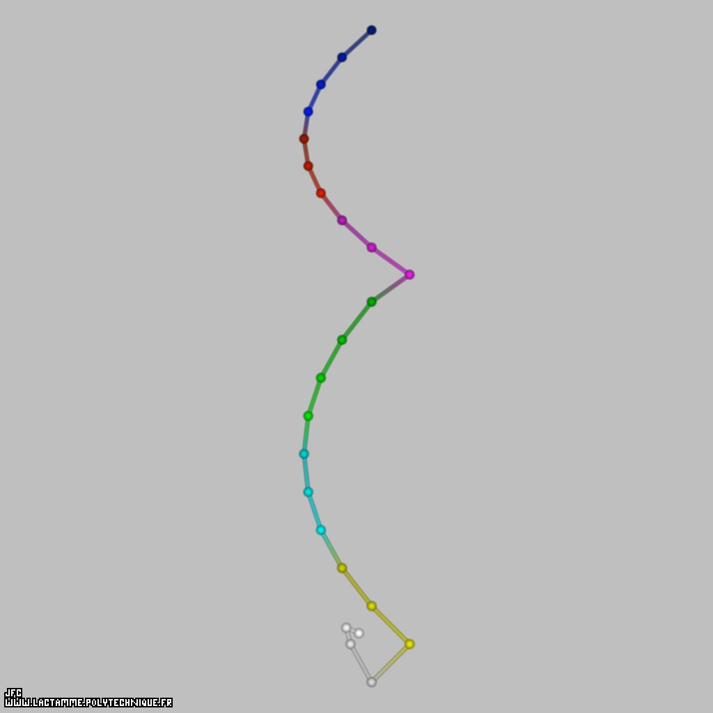 A type 'XY' pseudo-random walk defined by means of the 48 first decimals of the transcendental Champernowne number -using all base 10 integer numbers-: 0.{1,2,3,4,5,6,7,8,9,10,11,12,13,14,15,16,17,18,19,20,21,22,23,24,25,26,27,28,2...} [Une pseudo-marche al&eacute;atoire de type 'XY' d&eacute;finie &agrave; l'aide des 48 premi&egrave;res d&eacute;cimales du nombre transcendant de Champernowne -utilisant tous les nombres entiers en base 10-: 0.{1,2,3,4,5,6,7,8,9,10,11,12,13,14,15,16,17,18,19,20,21,22,23,24,25,26,27,28,2...} ]
