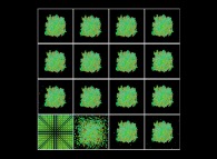 Tridimensional fractal aggregate obtained by means of a 100% pasting process during collisions of particles submitted to an attractive central field of gravity 