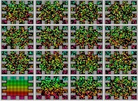 Bidimensional crenellated billiard with 678 isotropic non interacting particles 