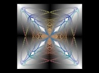 Symmetrical tridimensional structure 