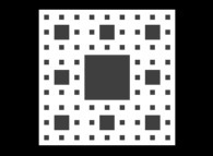 The Sierpinski carpet -iteration 3-