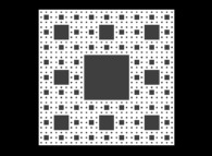The Sierpinski carpet -iteration 4- 
