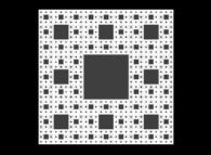 The Sierpinski carpet -iteration 5-