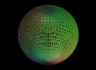 A sphere computed with the standard arithmetic (addition,multiplication)