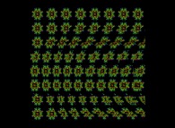 Autostereogram of a quaternionic Julia set -tridimensional cross-section- 