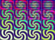 The set of 'Y' bidimensional fields defining an interpolation between two intertwinings 