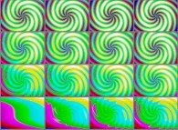 The set of 'X' bidimensional fields defining an interpolation between two intertwinings 