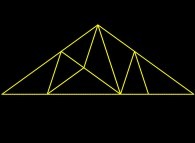 The construction process of a Penrose tiling -2 random subdivision iterations- 