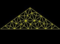 The construction process of a Penrose tiling -4 random subdivision iterations- 