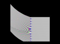 Tridimensional display of the Riemann Zeta function inside [-50.0,+50.0]x[-50.0,+50.0] 