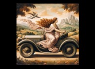 A Car in the style of Sandro Botticelli -Courtesy of 'www.bing.com'- 