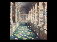 The Library of Babel in the style of Claude Monet -Courtesy of 'www.bing.com'- 