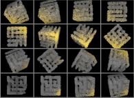 Particle diffusion inside the Hiroko Kitaoka model of the human pulmonary acinus with membrane permeability 