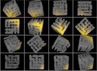 Particle diffusion inside the Hiroko Kitaoka model of the human pulmonary acinus with membrane permeability 