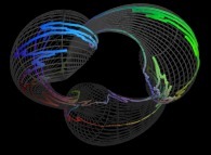 Bidimensional closed pseudo-self-avoiding brownian motion on the Bonan-Jeener-Klein triple bottle 