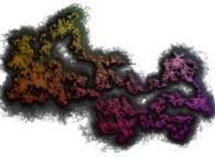 Tridimensional accumulation of 512 correlated bidimensional brownian motions -50000 time steps- 