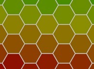 A periodical tiling of the plane using hexagons 