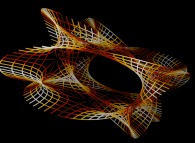 Tridimensional representation of a quadridimensional Calabi-Yau manifold 