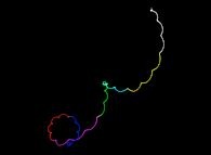 The 36.493 first digits of the Champernowne number (=0.1 2 3 4 5 6 7 8 9 10 11 12...)displayed as an 'absolute' bidimensional random walk 