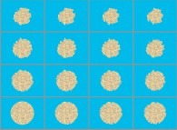 Erosion of a bidimensional random (with small scale correlations)island 