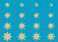 Erosion of a bidimensional random (with large scale correlations)island 