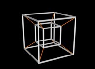 A 4-cube -an hypercube- 