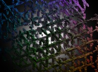 Fractal tridimensional cubic mesh 