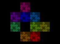 A Fractal Square -iterations 0 to 3- 