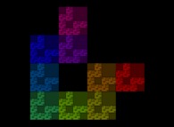 A Fractal Square -iterations 0 to 3- 