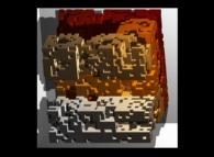 An extended Menger Sponge -iteration 3- displaying the 10.665 first values of G(Pi(x)) modulo 2 of the Proth-Gilbreath conjecture 