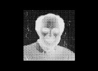 Self-Portrait by means of a bidimensional Hilbert Curve -iteration 6- 